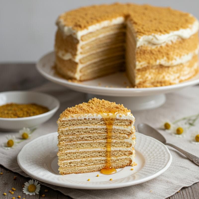 Medovik Honey Cake