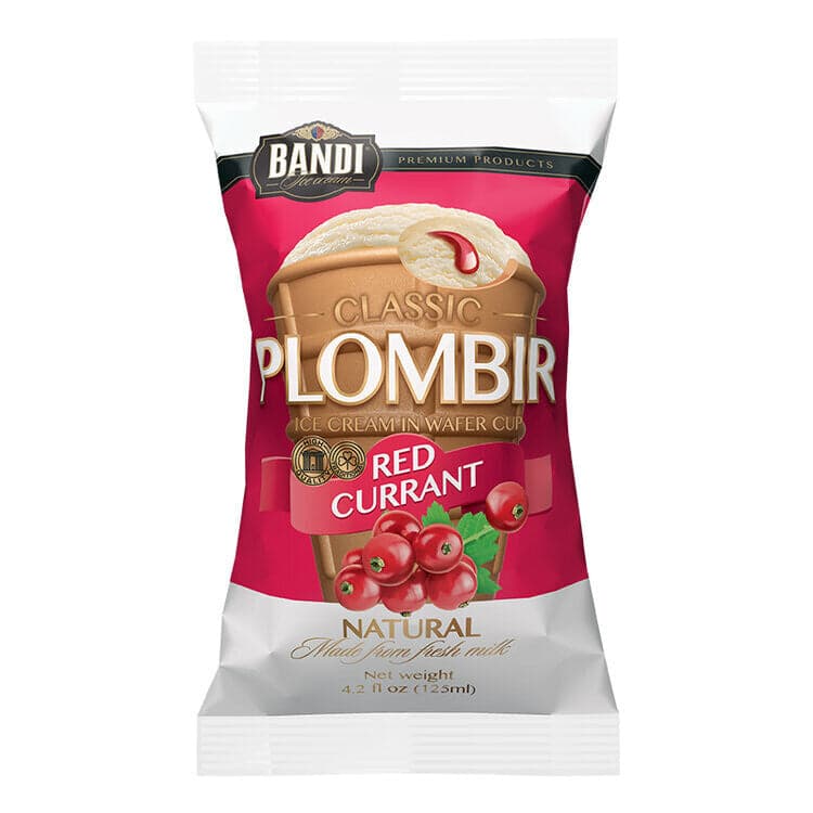Bandi Red Currant Plombir Wafer Cup