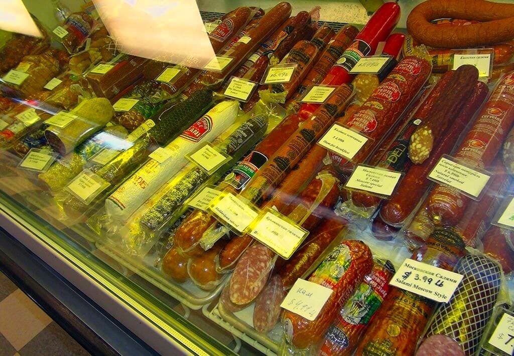 The deli counter at Kalinka Euro Market